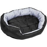 vidaXL Dvostrani perivi jastuk za pse sivo-crni 85 x 70 x 20 cm | shoptok.hr