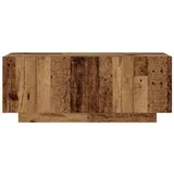 TV omarica z LED starinski les 260x35x40 cm inženirski les