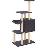  Mačje drevo s praskalniki iz sisala temno sivo 131 cm, (20989787) | Shoptok.si