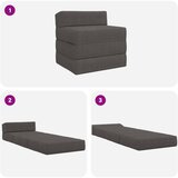 SOFA na razvlačenje Tamnosiva 200 x 70 x 15 cm Kordura tekstil | shoptok.hr