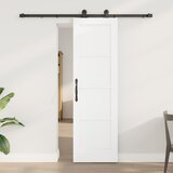 vidaXL Drsna vrata z opremo Bela 61x198.5 cm Trdi les Bor, Notranja vrata 'ORKDAL'Bela 61x198.5x4 cm Trdi les Bor Cene