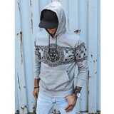 DStreet Gray men's sweatshirt with print BX5309 | Shoptok.si