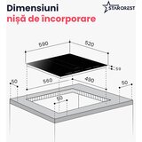 Starcrest indukcijska plošča SIH-60P4-BR | Shoptok.si