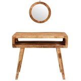  Toaletni stol Smeđa 90 x 76 x 45 cm Čvrsto drvo manga | shoptok.hr