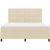 Box spring krevet s madracem Krema 180 x 200 cm tkanina | shoptok.hr