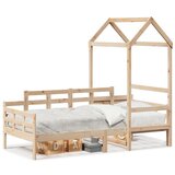 vidaXL Dnevni krevet s krovom 90 x 190 cm od masivne borovine Cijene