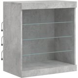  Komoda s LED svjetlima siva boja betona 60,5x37x67 cm | shoptok.hr