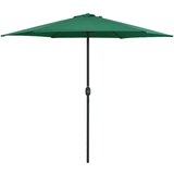  Vrtni suncobran s aluminijskim stupom 270 x 246 cm zeleni | shoptok.hr