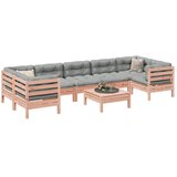  8-dijelni set vrtnih sofa s jastucima masivno drvo duglazije | shoptok.hr