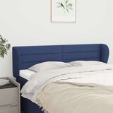  Vzglavje z ušesi modro 147x23x78/88 cm blago Cene