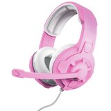 Trust Slušalice - GXT 411P Radius (2m kabel; mikrofon; kontrola glasnoće; 3,5 mm TRRS utičnica + Y kabel; roza) | shoptok.hr
