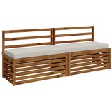  Jastučić za klupu SOEST 100% poliester Bijela 170 x 40 x 8 cm Slike