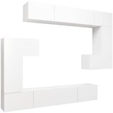 Furnova Komplet TV omaric 8-delni bel konstruiran les, (21925020) | Shoptok.si