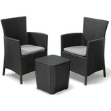 Keter 3-dijelni vanjski blagovaonski set Iowa grafitna boja 223929 | shoptok.hr