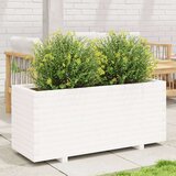  Vrtna sadilica bijela 110x40x49 5 cm od masivne borovine | shoptok.hr