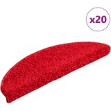 Prostirke za stepenice 20 kom 56x17x3 cm crvene poluokrugle Cijene