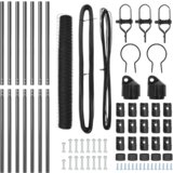 vidaXL Heksagonalna ograda Siva 1.2x10 m Čelik | shoptok.hr