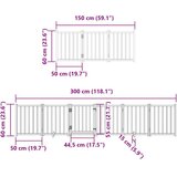  Vrata za pse s vratašcima 9 panela sklopiva 450 cm drvo topole | shoptok.hr
