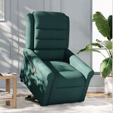  Naslanjač s funkcijo vstajanja temno zeleno blago, (21824625) | Shoptok.si
