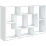  Zidna polica bijela 85 x 16 x 52,5 cm od konstruiranog drva | Eponuda.com