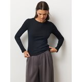 Sinsay Pamučna rebrasta majica dugih rukava | shoptok.hr