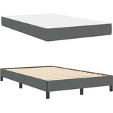vidaXL Postelja z vzmetnico Drugo Temno siva 120 x 190 cm blago | Shoptok.si