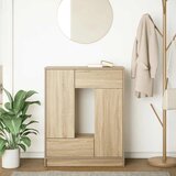  Komoda s ladicama i vratima sonoma hrast 73x31x90 cm | shoptok.hr
