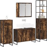  Set namještaja za kupaonicu Dimljeni hrast Konstruirano drvo | shoptok.hr