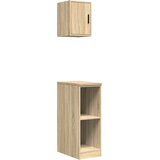  Garažni ormarići 2 kom boja hrasta sonome od konstruiranog drva | shoptok.hr