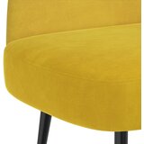  Oblikovana klupa s naslonjačem Žuta 110 x 60 x 76 cm Baršun | shoptok.hr