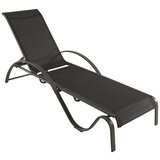 SUNFUN ležaljka za sunčanje ikara (š x d x v: 63 x 195 x 96 cm, naslon od tekstila, crne boje, s podesivim naslonom za leđa) Cijene