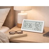 Digitalni LCD termometer higrometer ura 10cm bel | Shoptok.si