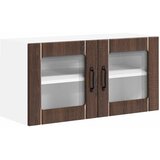  Zidni stakleni ormarić LUCCA Smeđi hrast 80 x 31 x 40 cm | Eponuda.com
