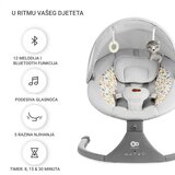 Kinderkraft Električna njihaljka LUMI 2, Light Grey | Eponuda.ba
