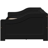  Dnevni krevet s 2 ladice bez madraca IRUN crni 90x200 cm | shoptok.hr