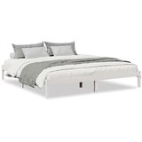  Dugi okvir kreveta bez madraca bijeli 180 x 210 cm od borovine | shoptok.hr