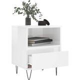  Noćni ormarići 2 kom sjajni bijeli 40x35x50cm konstruirano drvo | shoptok.hr