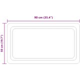  LED kupaonsko ogledalo s ogledalom *Transparent*an 90 x 50 cm | shoptok.hr