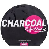 Pink Charcoal Refreshing Sheet Mask osvežujoča lanena maska z aktivnim ogljem 1 ks za ženske Cene