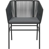 vidaXL 7-dijelni vrtni blagovaonski set s jastucima crno | shoptok.hr