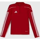 Adidas Otroški pulover TIRO23L TR TOPY rdeča barva, HS3489