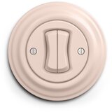  Kliklap - Retro dvostruki prekidač sa okvirom u staroružičastoj boji | Eponuda.com