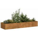 vidaXL Planter Rusty 280x80x40 cm Vremensko odporno jeklo Cene