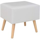  Noćni ormarići 2 kom bijeli 40 x 35 x 40 cm od umjetne kože | Eponuda.com