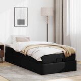  Otomanski krevet s madracem crni 80x200cm umjetna koža | shoptok.hr