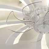Brilagi LED prigušiva svetiljka sa ventilatorom LED/50W/230V 3000-6500K bela + daljinski upravljač | Eponuda.com
