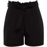 Trendyol Curve Black Finike Carrot Woven Shorts & Bermuda Cene