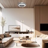  LED prigušiva plafonska lampa sa ventilatorom ZEPHYR LED/48W/230V crna + daljinski upravljač | Eponuda.com