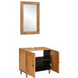 vidaXL Set namještaja za kupaonicu Zidne 2 pcs Smeđa 62 x 33 x 58 cm | shoptok.hr
