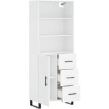  Visoka komoda bijela 69 5x34x180 cm konstruirano drvo | shoptok.hr